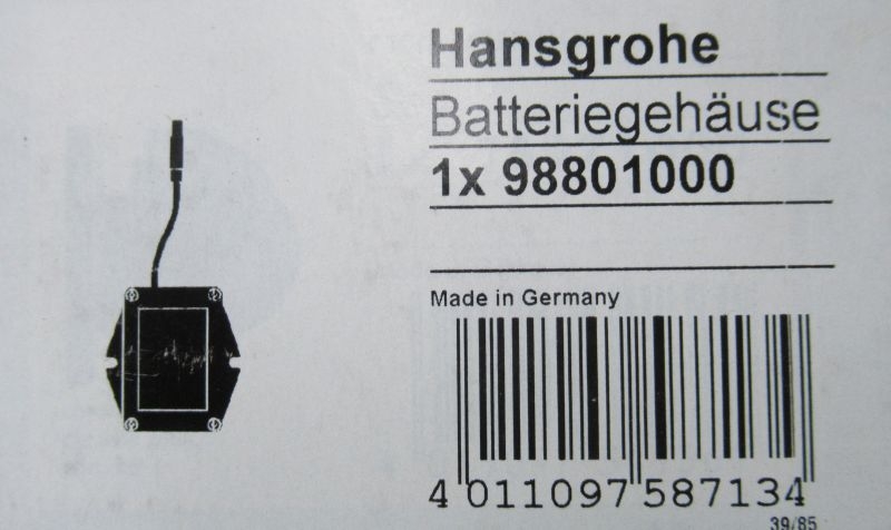 98801000 hansgrohe Batteriegehäuse